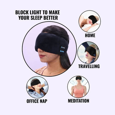 Sleep Mask With Wireless Bluetooth Sleep Headphones (SMB)