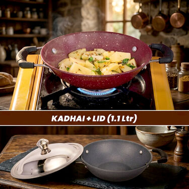 Mega 10 Pcs Ceramic Coating Nonstick Cookware Set (10CCNC1F)