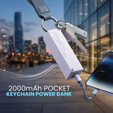 2000mAh Pocket Keychain Power Bank (PB38)