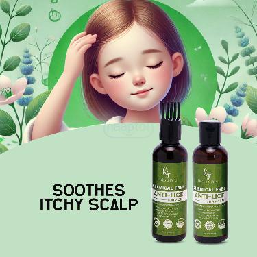 Anti Lice Shampoo And Oil With Comb (HPL1)
