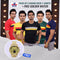 Pack Of 5 Stripe Designer T-Shirts With Gesigner Golden Watch (5RTW7)