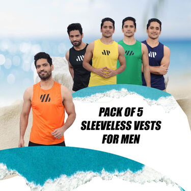 Pack Of 5 Sleeveless Vests For Men (5SL2)
