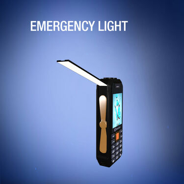 Dual Sim Big Battery Big Screen Big Speaker Phone With Inbuilt Dual Torch Emergency Light Fan And Power Bank (BOLD50K)