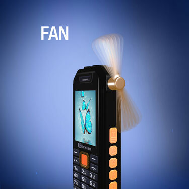 Dual Sim Big Battery Big Screen Big Speaker Phone With Inbuilt Dual Torch Emergency Light Fan And Power Bank (BOLD50K)