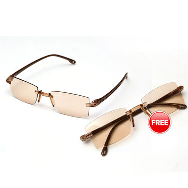 Buy One Get One Free Rimless Colored Daily Use Reading Glasses (BRG28)