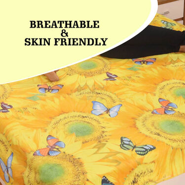 Butterfly Print Double Bed Sheets (DBS6)