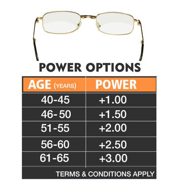 Daily Use Folding Bifocal Reading Glasses (BRG26)