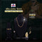 Men's  Golden Watch +  Chain +  Damru Trishul & Rudraksh Bracelet + Ring  + Om Keychain (MGWCBRK1)