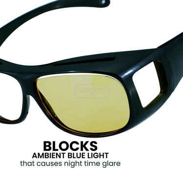 HD night Vision Wrap Around Glasses + FREE Golden Watch (NVW1)